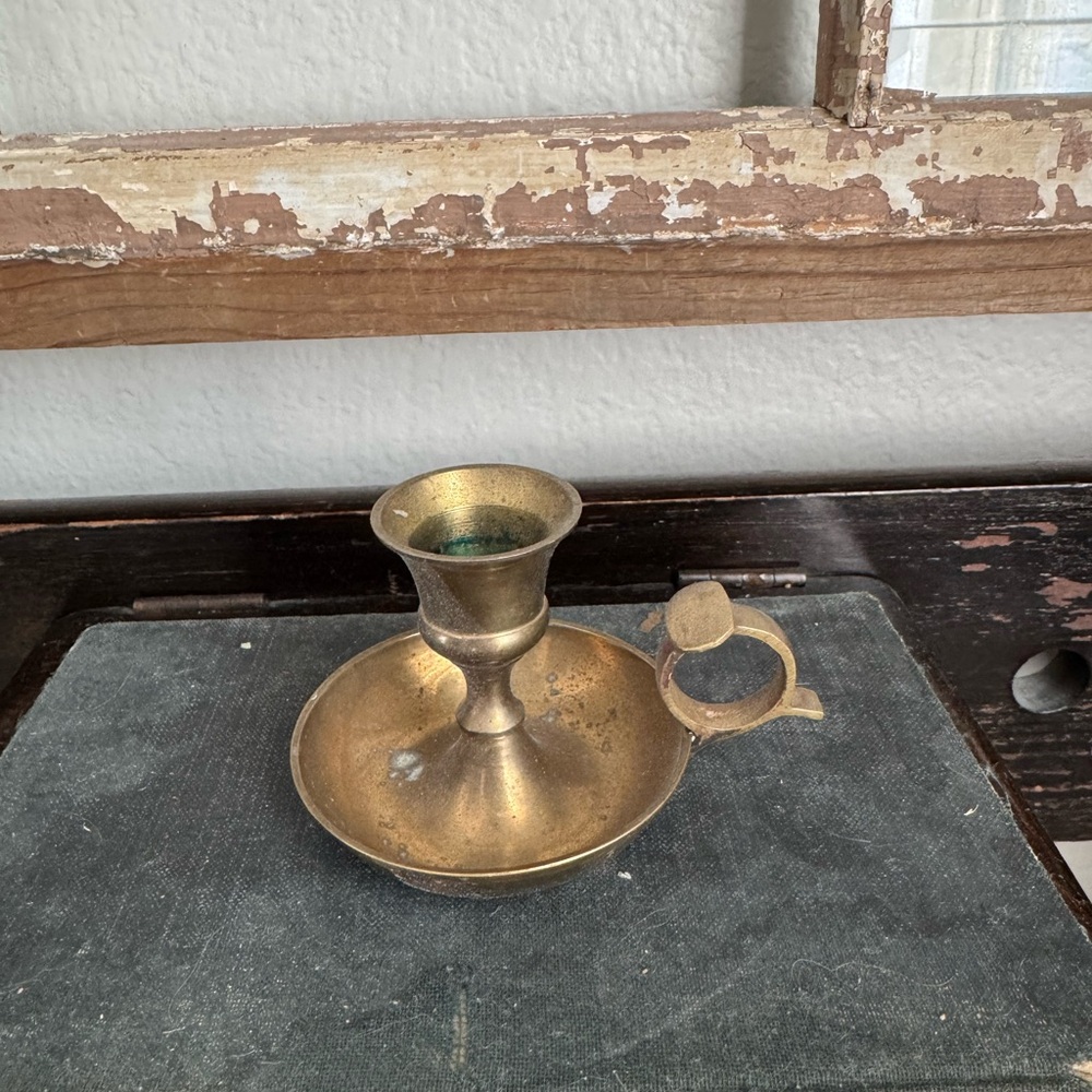 Vintage Brass Candle Holder